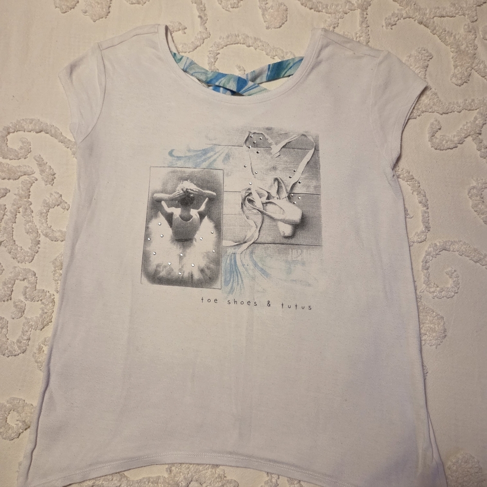 Kids' Ballet Graphic Tee - White